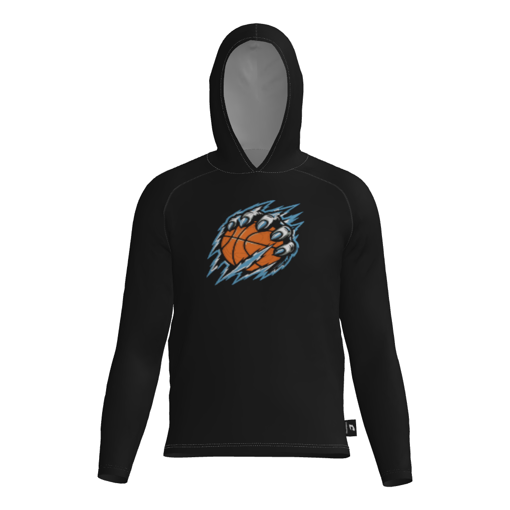 Hustlin' Howlers DTF Long Sleeve Dri Gear T-Shirt Hoodie
