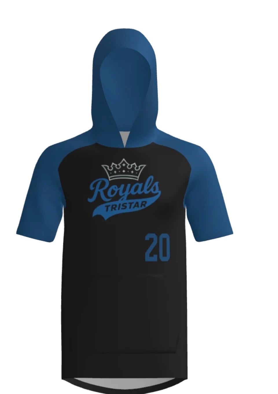 TRISTAR Royals Short Sleeve Sublimated Player Hoodie
