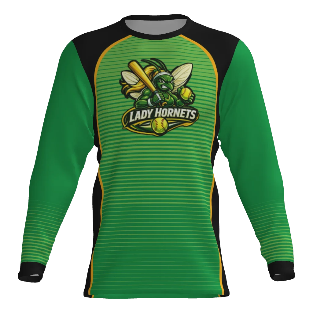 Lady Hornets Player Long Sleeve Dri-Gear Sublimated Tee Shirt