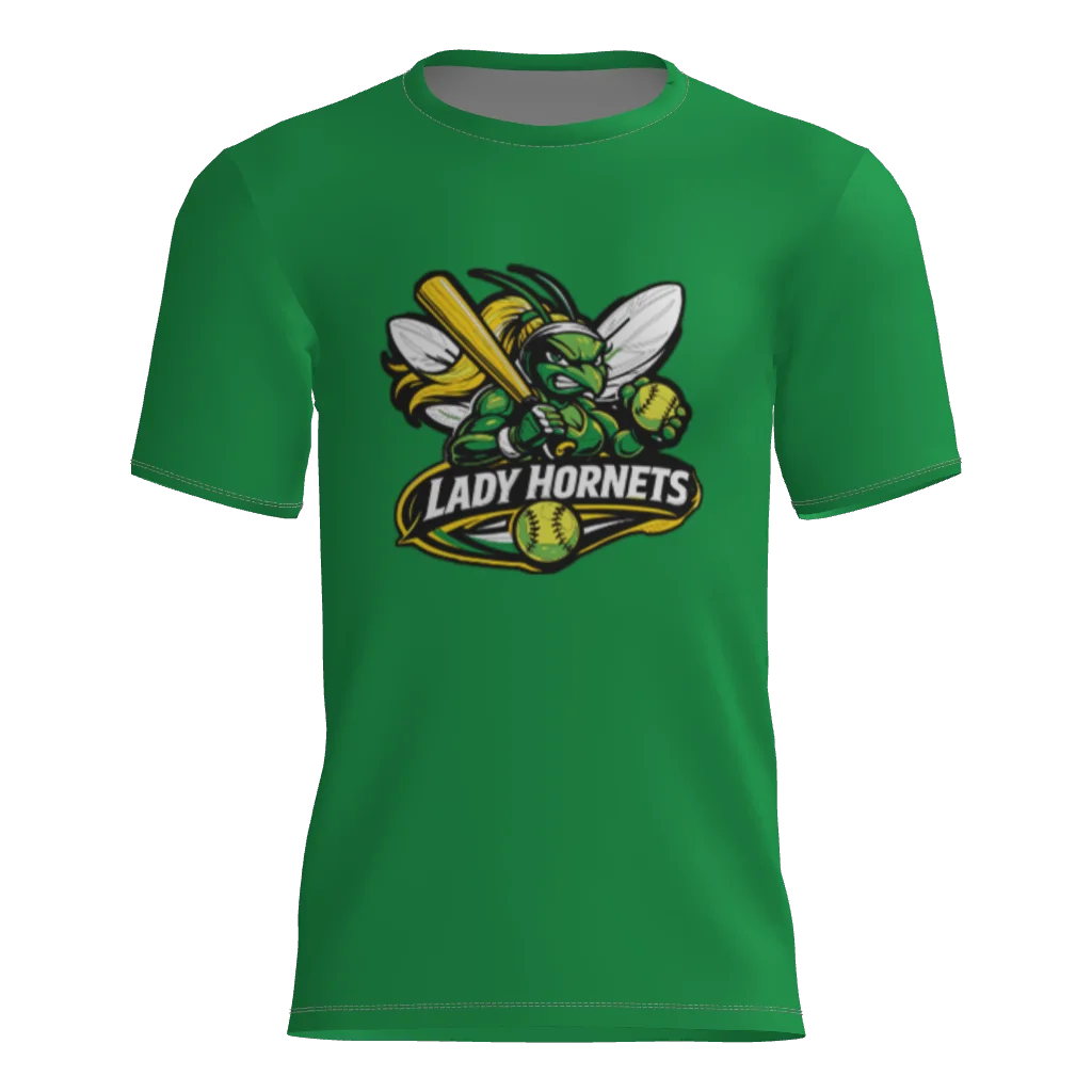 Lady Hornets Short Sleeve Dri-Gear DTF Tee Shirt W/Number