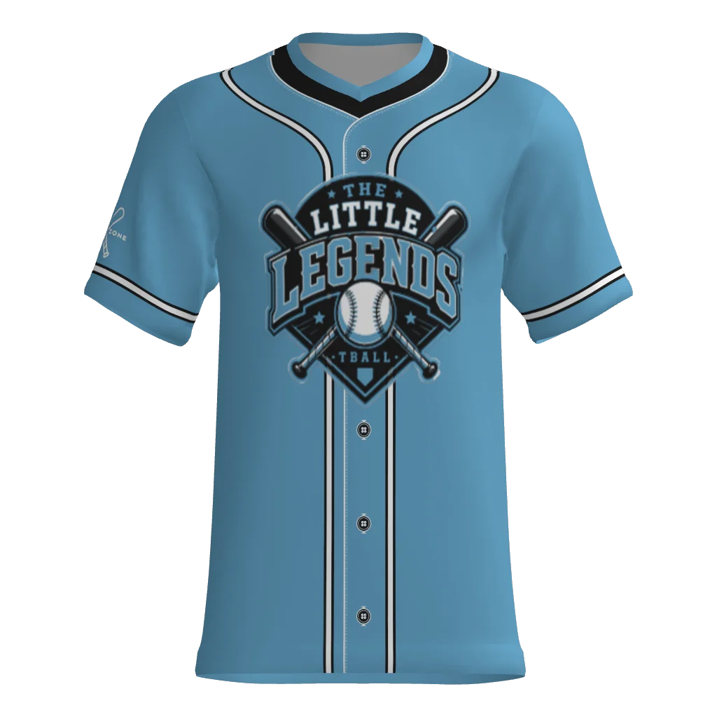 Little Legends Faux Button V Neck Pull Over Game Jersey