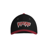 Lone Star Vipers Ultima Fitted Game Cap - Black/Red