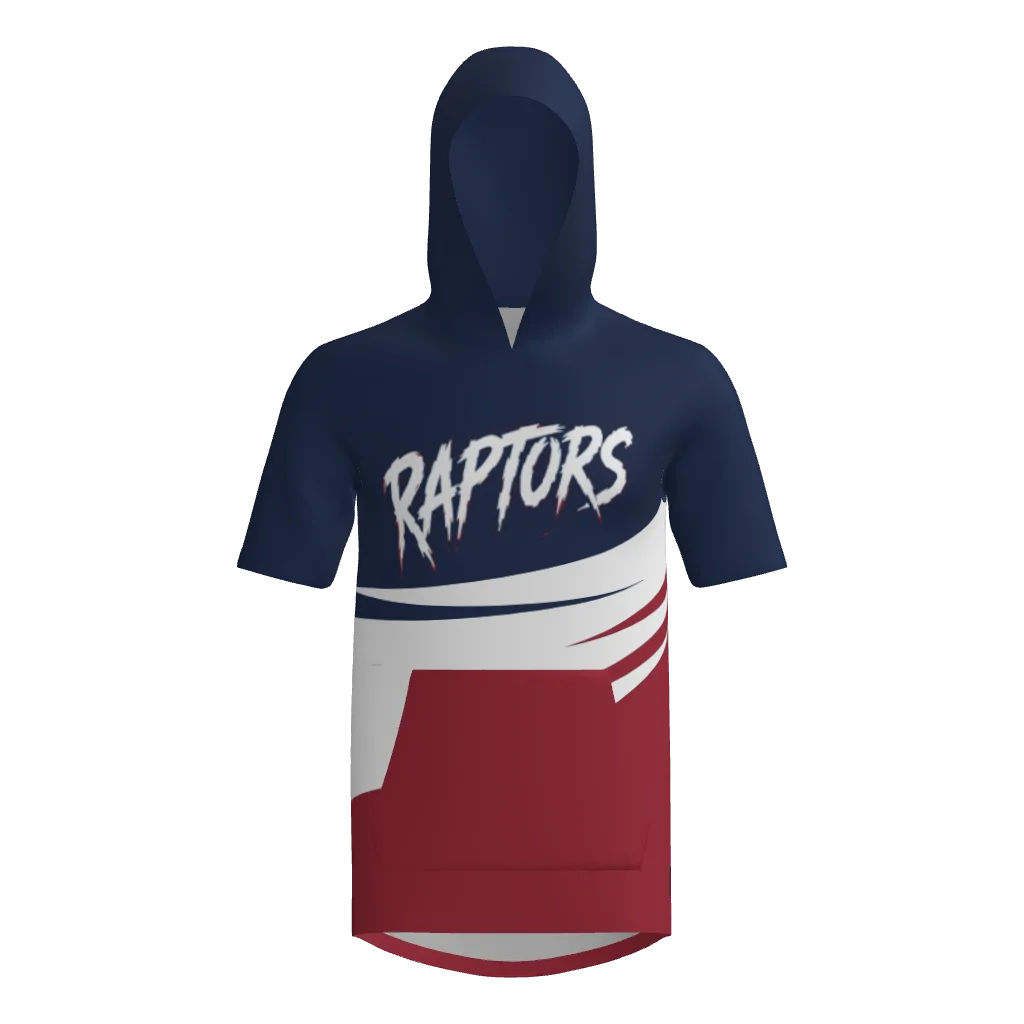 Raptors Short Sleeve Sublimated Hoodie