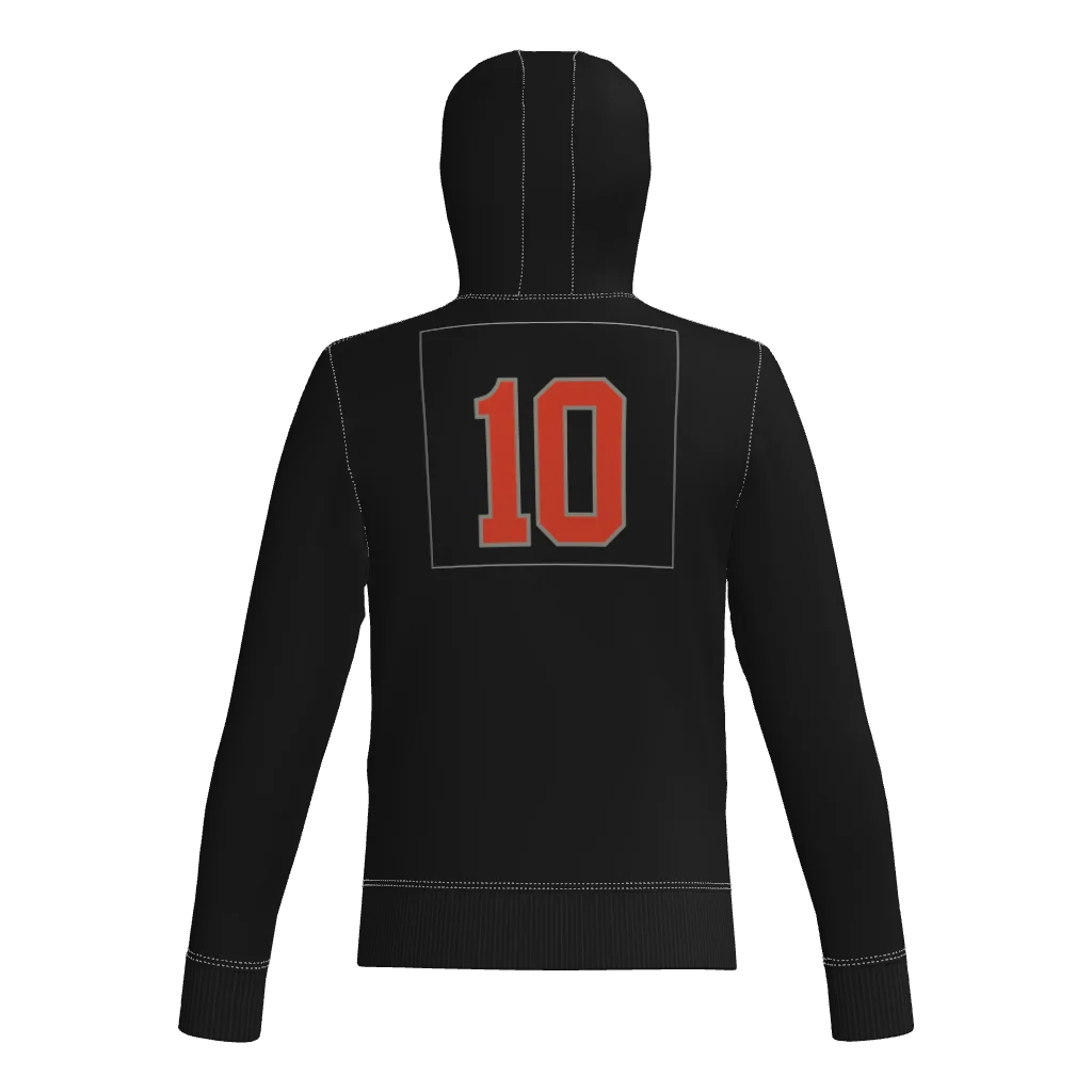 Tigers 60/40 Cotton Blend DTF Fleece Hoodie W/ Number