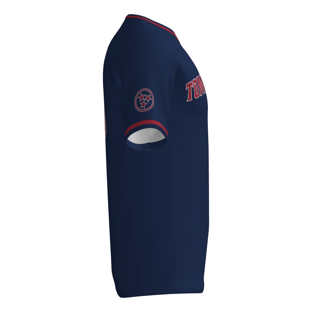 Tomahawks V-Neck Game Jersey - Navy
