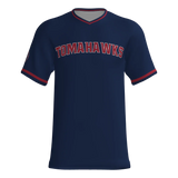 Tomahawks V-Neck Game Jersey - Navy