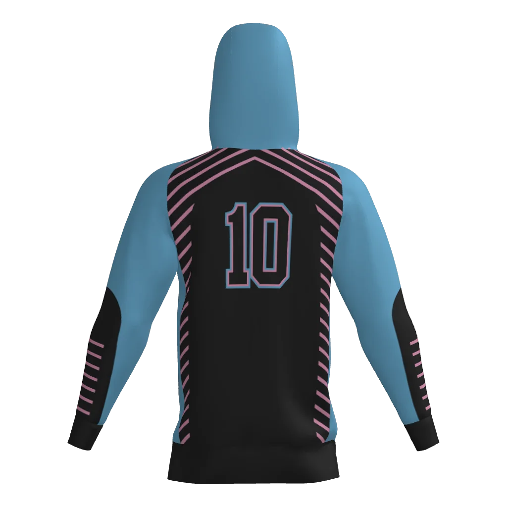 Warriors Sublimated Fleece Hoodie W/ Number