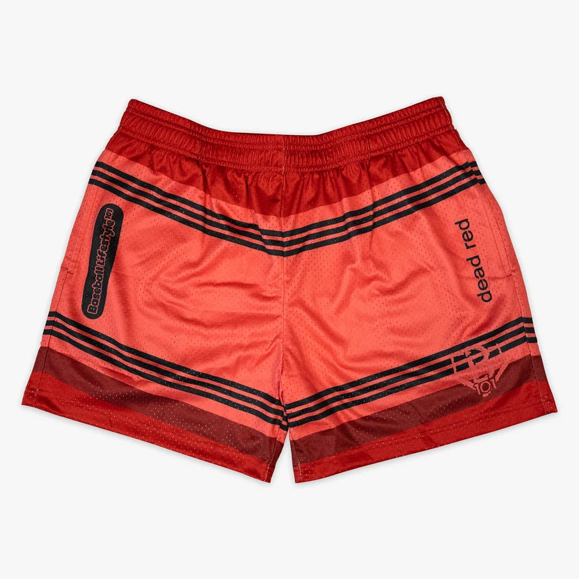 New Baseball Lifestyle 101 Dead Red Shorts - Adult Small