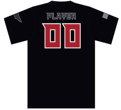 Elite 12u 2-Button Game Jersey - Black