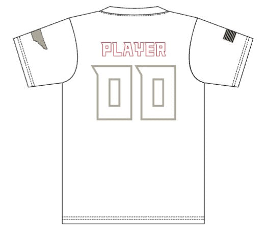 Elite 12u V-Neck Game Jersey - White