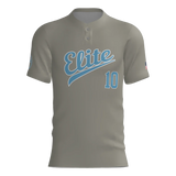 Tristar Elite 9u 2-Button Game Jersey - Grey