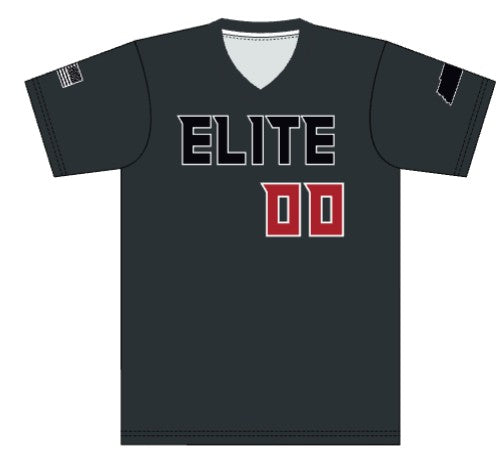 Elite 12u V-Neck Game Jersey - Graphite