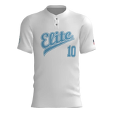 Tristar Elite 9u 2-Button Game Jersey - White