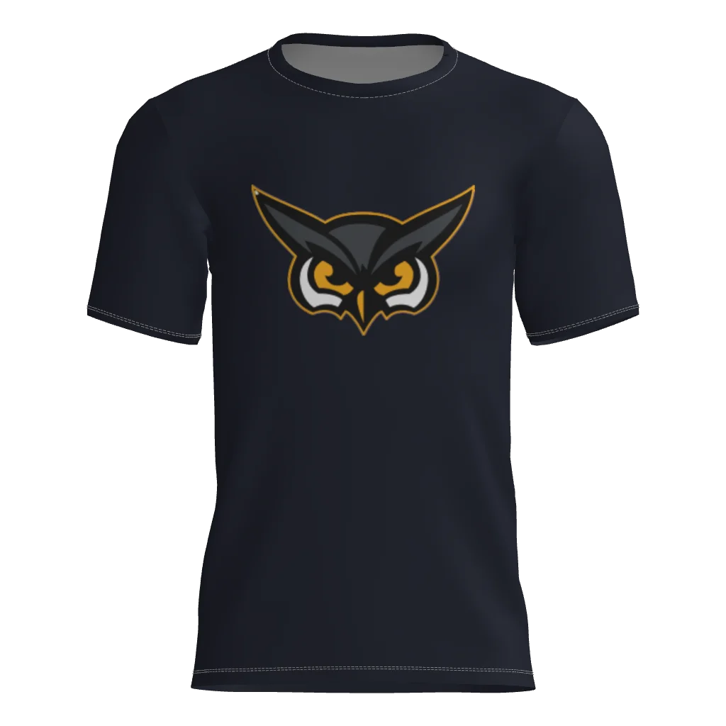 Hoots Short Sleeve Dri-Gear DTF Tee Shirt W/Number