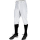 Champro Triple Crown 2.0 Pinstripe Knicker Pant - White W/Black Stripe