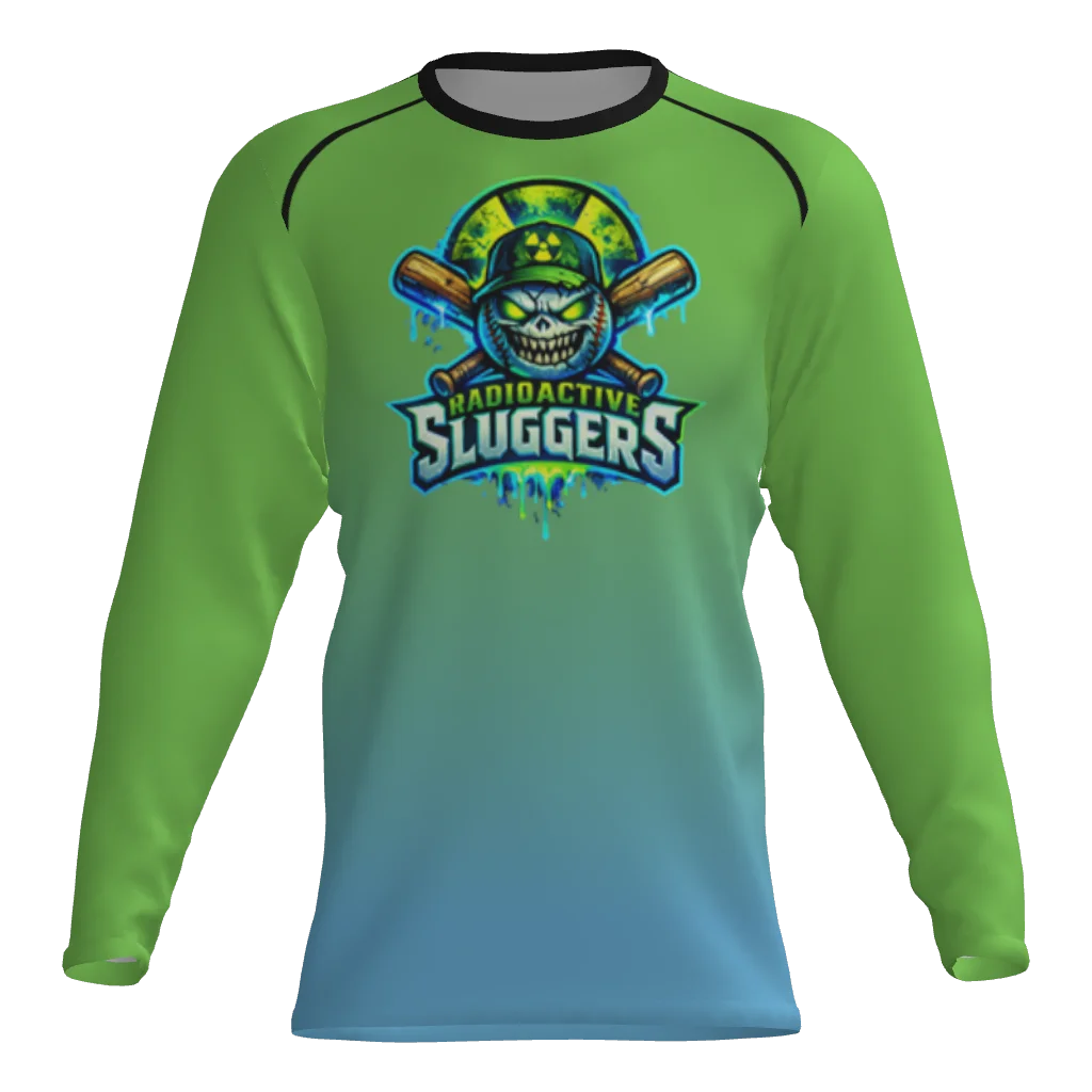Radioactive Sluggers Player Long Sleeve Dri-Gear Sublimated Tee Shirt