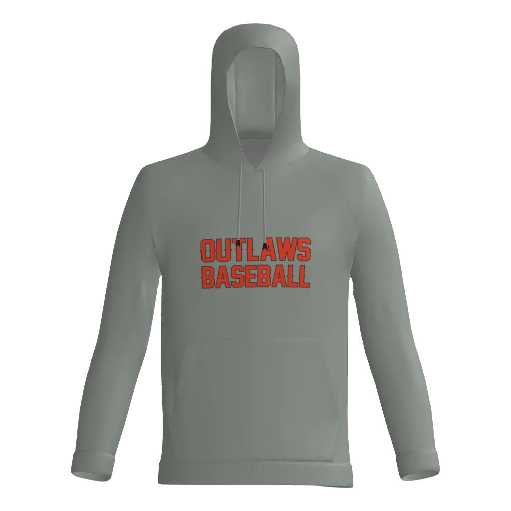 Outlaws 60/40 Cotton Blend DTF Fleece Hoodie W/ Number