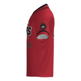 Lone Star Vipers 2-Button Game Jersey - Red