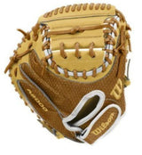 New Wilson A1000 PF33 26 SECRET MENU 33" Blonde/Saddle Catchers Mitt