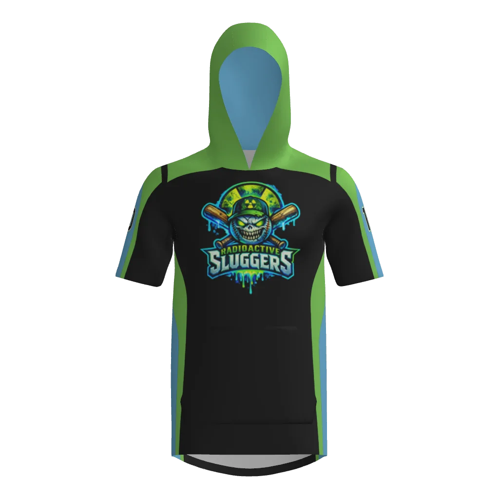 Radioactive Sluggers Short Sleeve Sublimated Player Hoodie