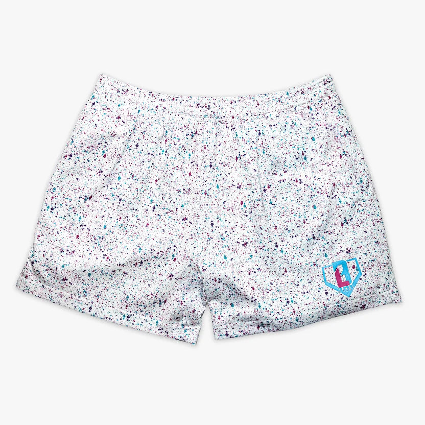 New Baseball Lifestyle 101 Splatter Shorts - Adult Medium