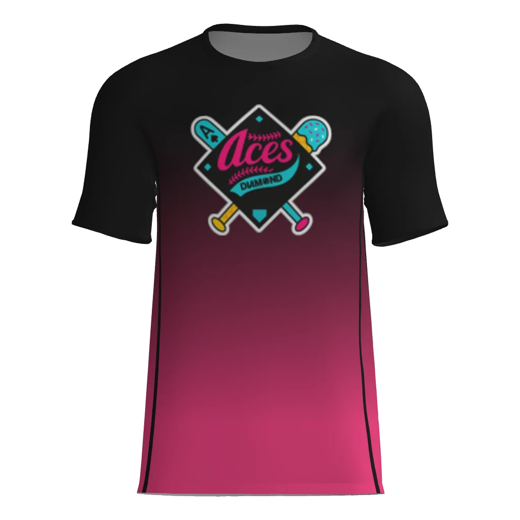 Diamond Aces Short Sleeve Dri-Gear Sublimated Player Tee Shirt