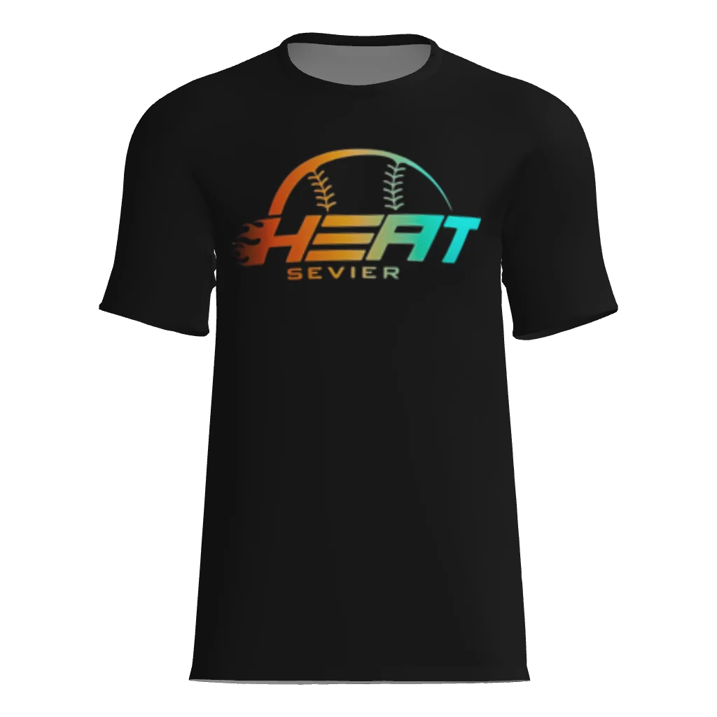 Sevier Heat Short Sleeve Dri-Gear Sublimated Tee Shirt - Black