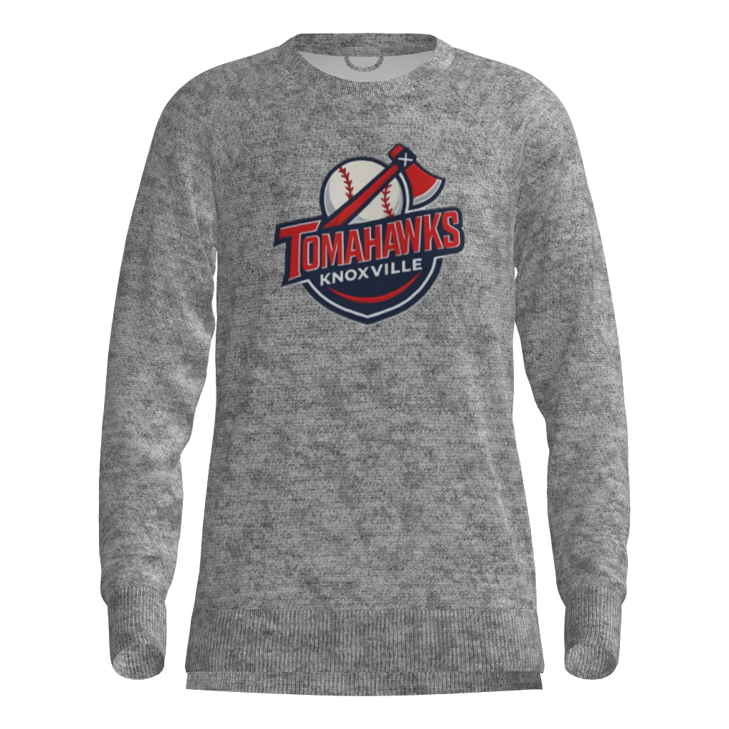 Tomahawks Victory Fleece Women's Split Hem Crew Neck Sweatshirt