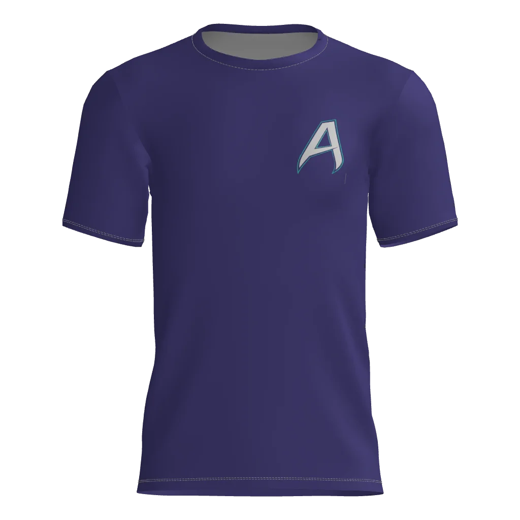 Alcoa Vipers Purple Short Sleeve Dri-Gear DTF Tee Shirt W/Number