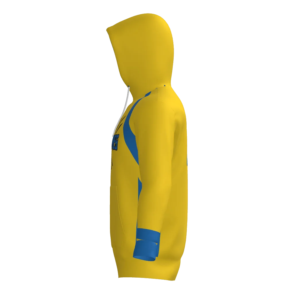 Wolverines Sublimated Fleece Hoodie W/ Number